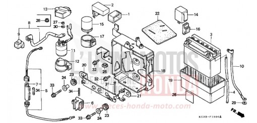 BATTERY/C.D.I. UNIT CM125CP de 1993